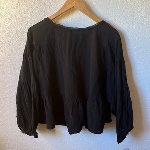 Black blouse loose fit